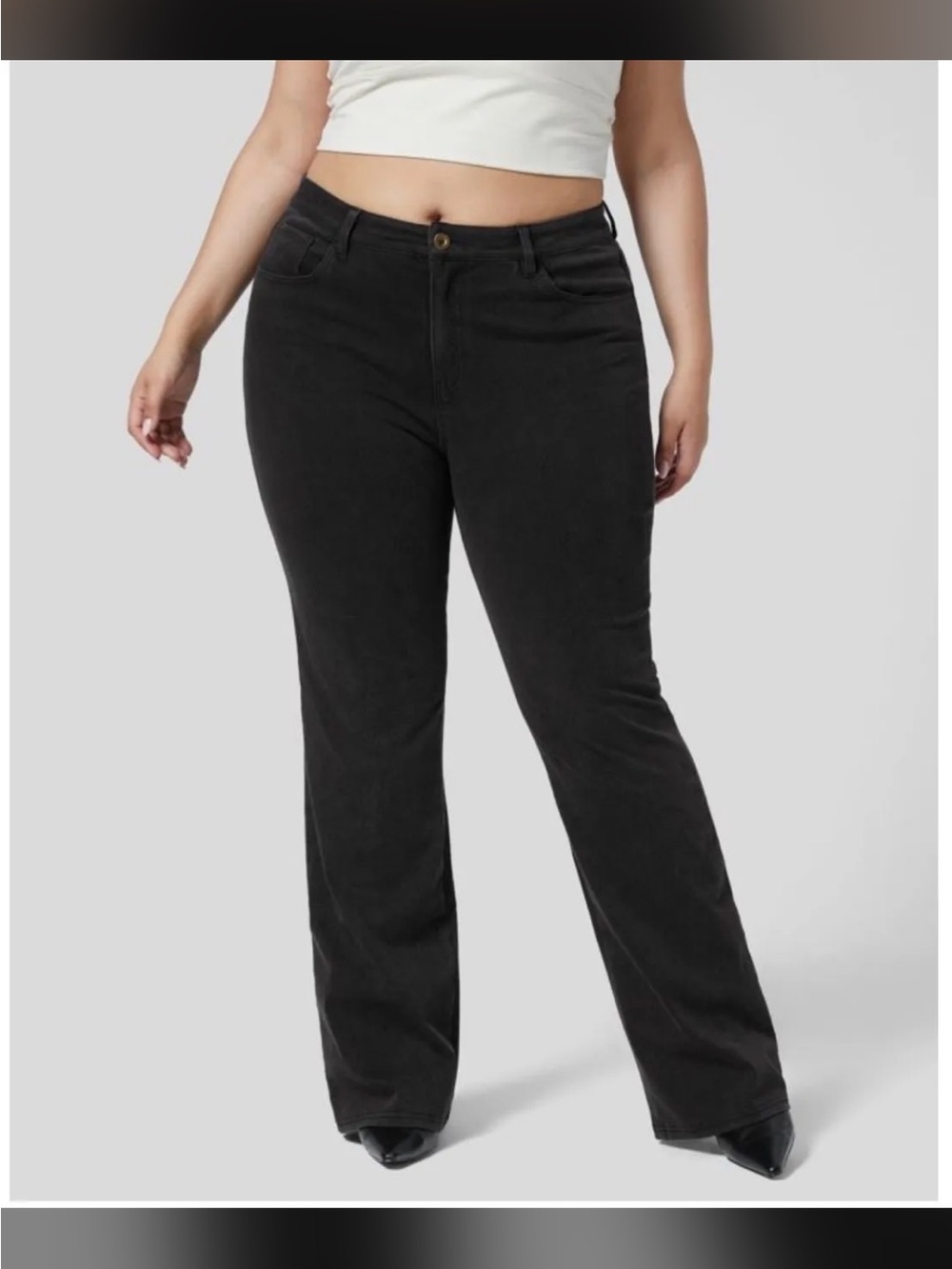 HALARA Black Bootcut Jeans — Mid-Rise Stretch